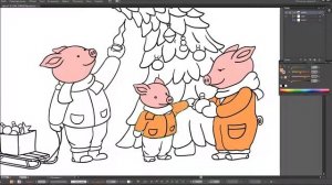 Adobe Illustrator. Отрисовка иллюстрации по наброску_02