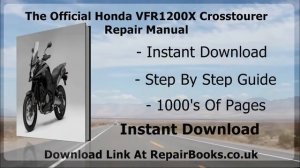 The Official Honda VFR1200X Crosstourer Repair Manual