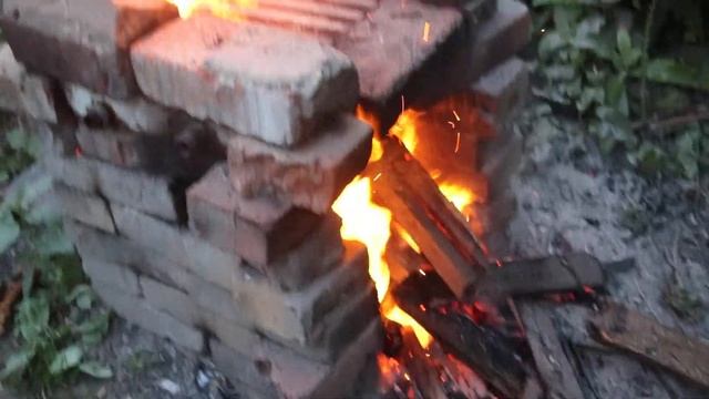 Как сделать так, чтобы печка на улице горела лучше? смотреть онлайн