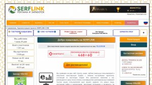 SERFLINK - Новый перспективный заработок без вложений.