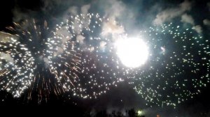 Воробьёвы горы, салют в День победы. 2015