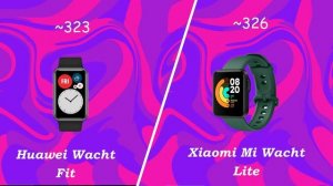 Xiaomi Mi Watch Lite vs Huawei Watch Fit