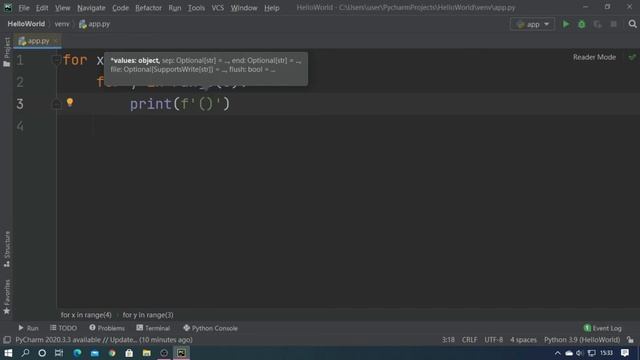Nested loop in python with simple example||Python Tutorial