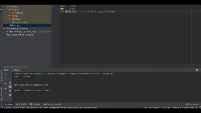PyCharm Яндекс Лицей Первая Задача Print python3