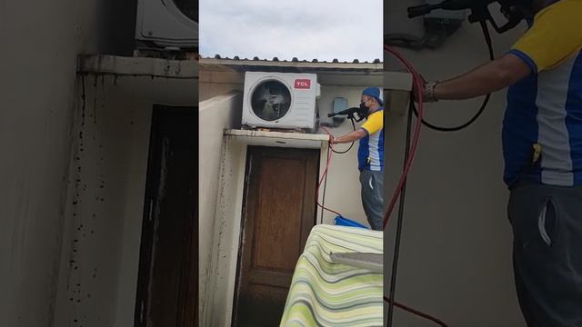 Condenser Unit Cleaning TCL inverter