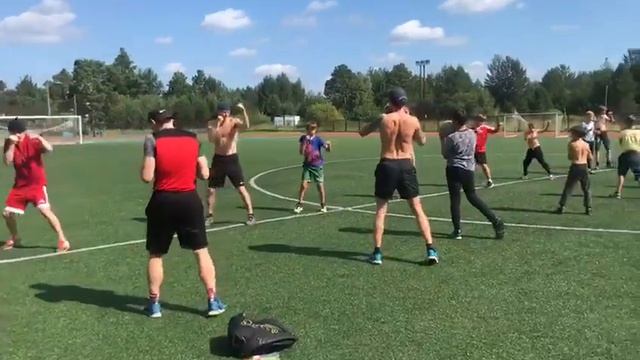 Тренировочные сборы в пгт. Верхняя Синячиха, Упражнения с мячом, 21 августа 2018 г. смотреть онлайн