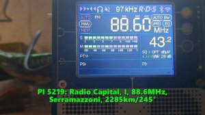 18.07.2024 16:11UTC, [Es], Radio Capital, Италия, 88.6МГц, 2285км