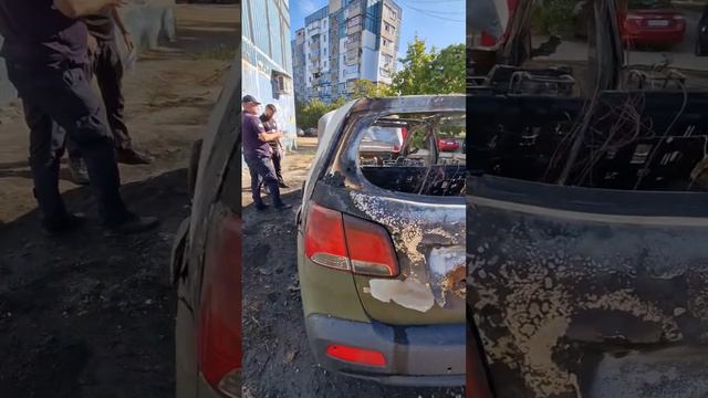 В Днепре партизаны сожгли машину 93 бригады "Холодный Яр", которую фашисты использовали для боевых з