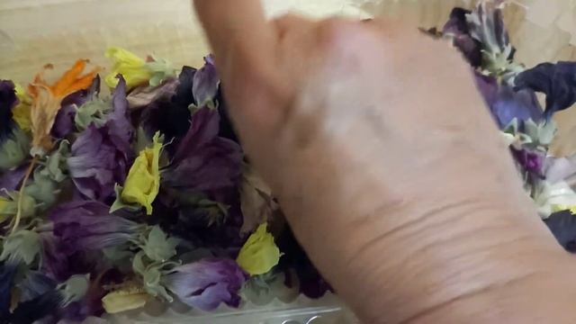 Картина из сухоцветов. Декорируем цветочные горшочки.