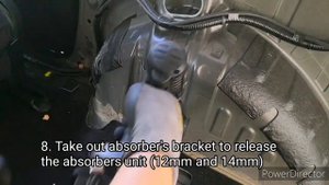 How to replace Honda Stream RN6 rear spring or absorbers