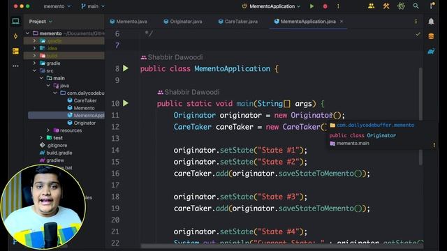 Memento Design Pattern in detail | Interview Question