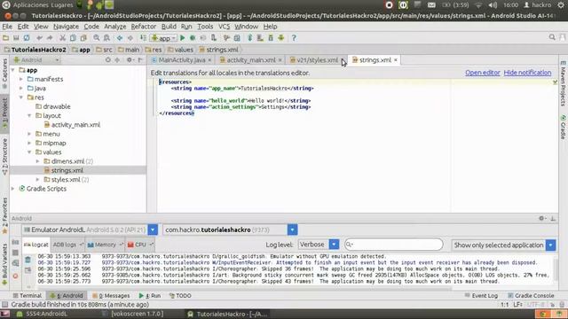 #AndroidTutorials | Hello World | #1 смотреть онлайн