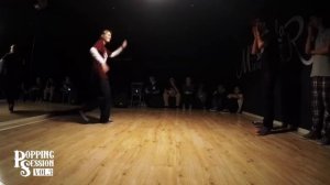 Popping session vol 3 | Beginners 1x1 | Аня vs Chensky