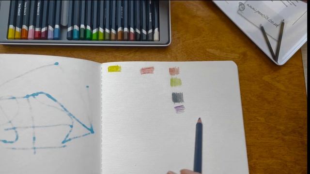 Распаковка акварельных карандашей DERWENT! Мини обзор! смотреть онлайн