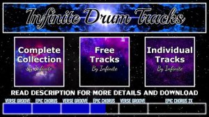 Powerful Hard Rock Drum Track 100 BPM