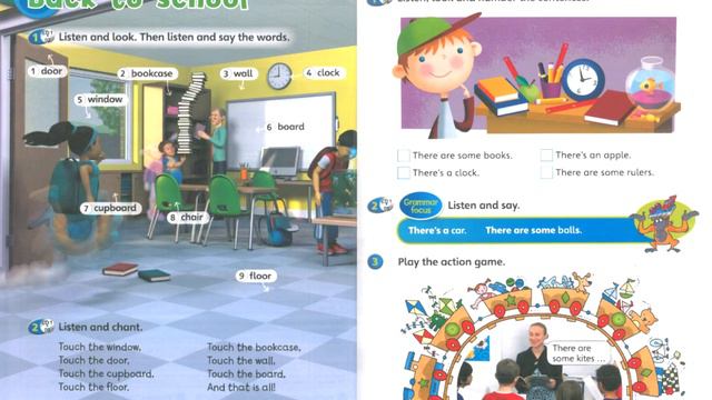 Super Minds Student Book 2 - Unit 0 Page 4-5 Back To School Audio Part 1 | Cambridge | KSSR English смотреть онлайн