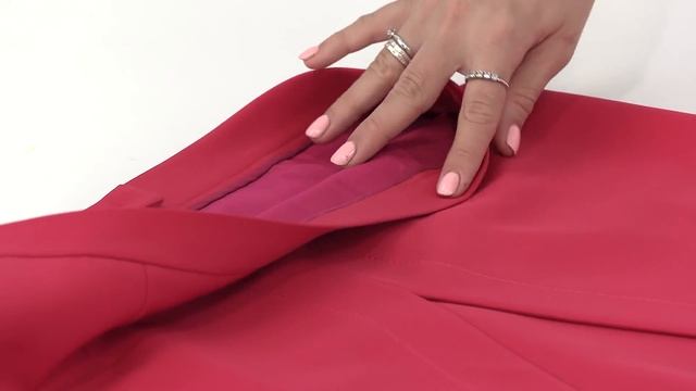 "Веселенькая" юбка из яркого крепа с отлетными деталями и поясом. Обзор готового изделия.