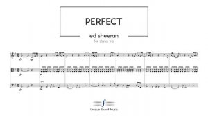 Perfect - Ed Sheeran | String Trio Sheet Music