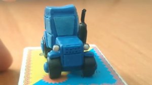 трактор т-40 из пластилина?