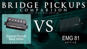 Seymour Duncan BLACK WINTER vs EMG 81 - Bridge Pickup Guitar Tone Comparison Demo