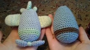 Мастер-класс самолет (вертолет) малютка. Игрушки амигуруми. Вяжем крючком. (часть 1).