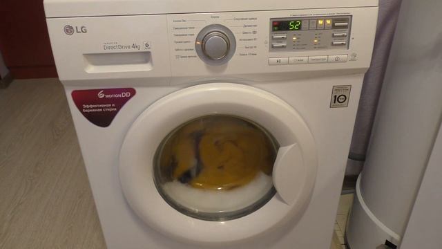 Стирка пуховика в стиральной машине LG F10B8ND. ABWPRUS на программе Пуховое одеяло смотреть онлайн