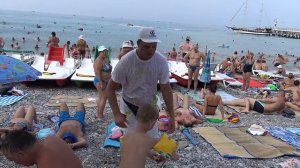Сочи Лазаревское Кормилец Димон Легенда пляжа(4К полный экран)