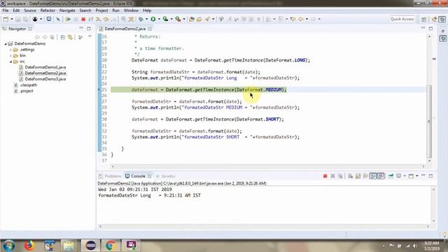 How to use getTimeInstance methods of java.text.DateFormat class? | How to format the date and time