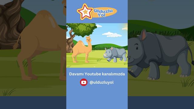 🦏 Kərgədan Dəvəni ələ salır - Lovğa Kərgədan #uşaqlarüçün #uşaqkanalı #nagillaralemi #keşfet