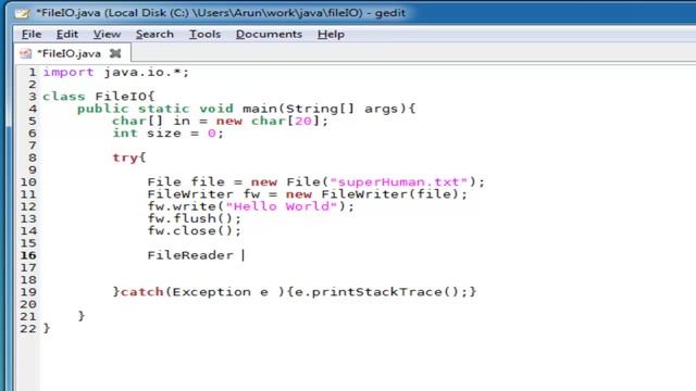 File Reader and File Writer in Java Programming Language (Hindi)