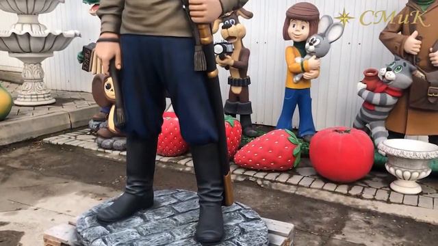 Скульптура казака. НОВИНКА!!!! Высота более 2 метров! смотреть онлайн