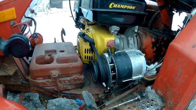 Обзор трактора из мотоблока МТЗ. Модель №2 смотреть онлайн