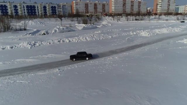 Безымянное озеро Новый Уренгой. Дрифт Subaru ВАЗ 2107 смотреть онлайн