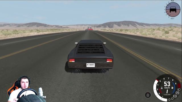 ПРОЛЕТЕЛ НА КРАСНЫЙ СВЕТ НЕ повезло - BEAM NG DRIVE + РУЛЬ смотреть онлайн