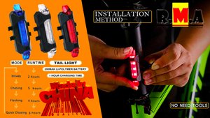 китайский фонарь для велосипедиста ( габарит ) DC-918