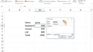 Formulas Tab Defined Name and Name Manager  in ms excel