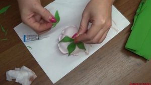 Цветы шиповника из фоамирана .DIY