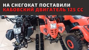 Мотоснегоход с двигателем от Альфы 125 куб.