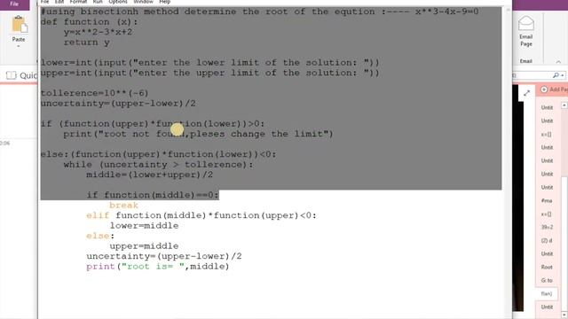 bisection method