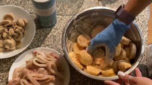 Пошаговый рецепт блюда из кальмаров￼?
