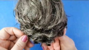 Волосы для куклы из атласной ленты