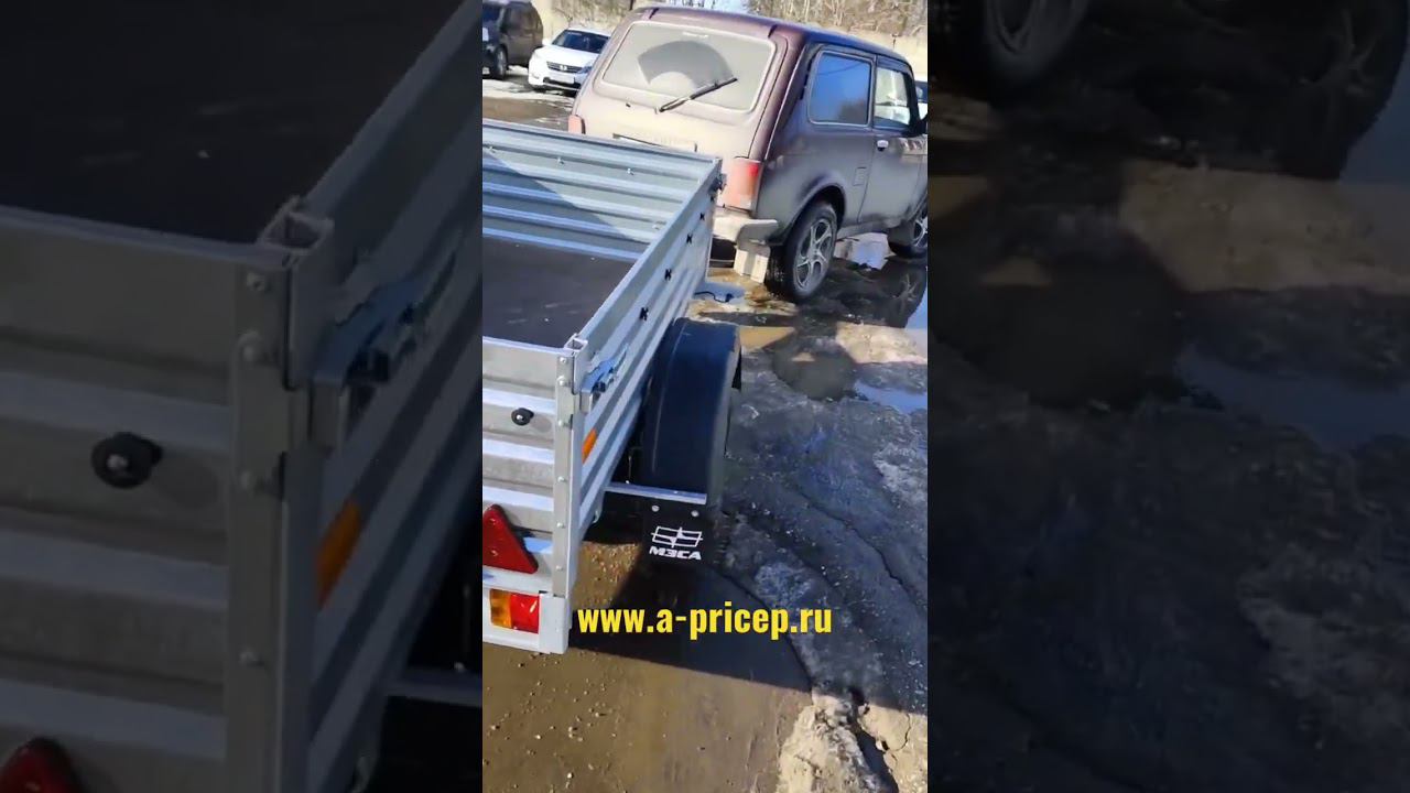 Нива и легковой прицеп МЗСА 817710 исп.024 АРИВА Казань Чебоксары  Доставка по РФ #прицеп #мзса
