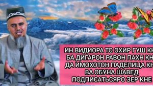 Аз барои Аллох бинед чанги мусалмон бо мусалмон домуло Абдурахим