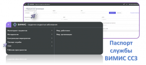 Подсистема "Паспорт службы" ВИМИС "ССЗ"
