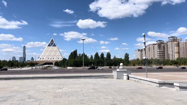 Астана - мечеть Хазрет Султан 🕌, площадь Независимости 🚶🏼 смотреть онлайн