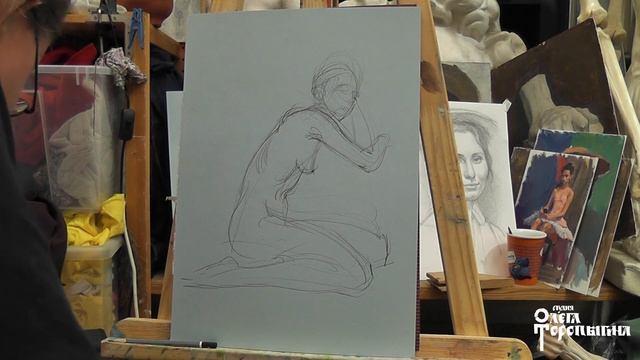 Набросок в смешанной технике этапы работы смотреть онлайн