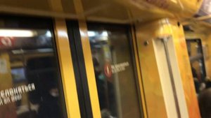 Поездка на «Русиче» по кольцевой линии (именной поезд «Путь к Победе) от Комсомольской до Киевской