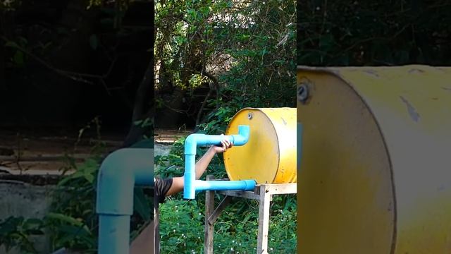 We turn PVC pipe into Hight speed water pump without electricity easy way to pull water from well!!