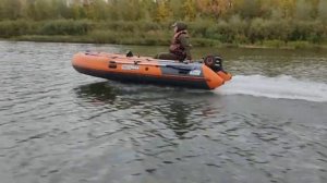 Правильный ход лодки Боатсман 360а под мотором 9,8.