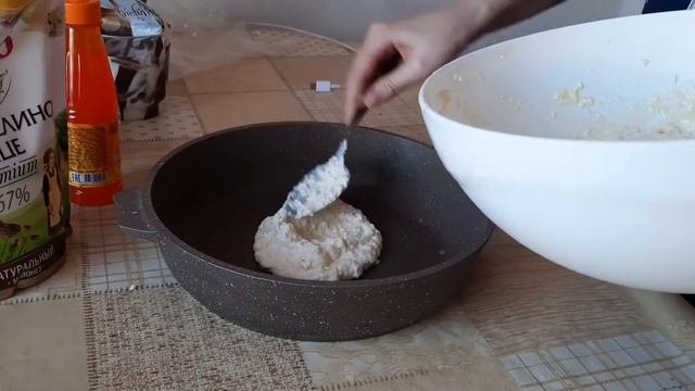 Приготовление творожной запеканки с бананом. смотреть онлайн